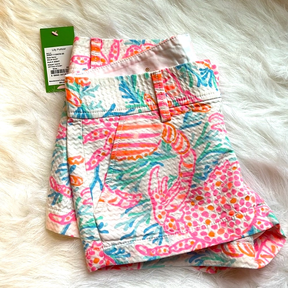 Lilly Pulitzer The Walsh Short Crab Print - Picture 1 of 4